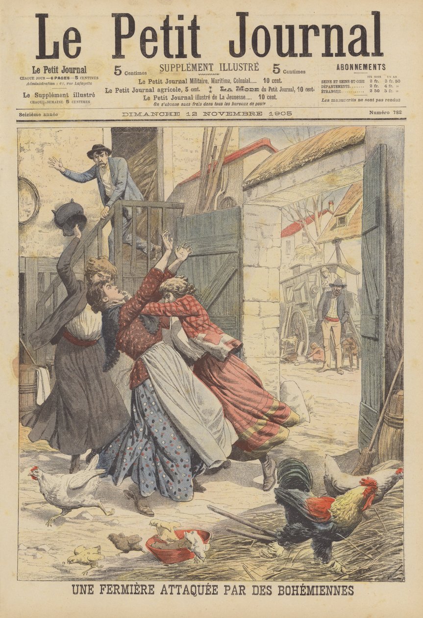A Farmer Attacked by Gypsies by French School