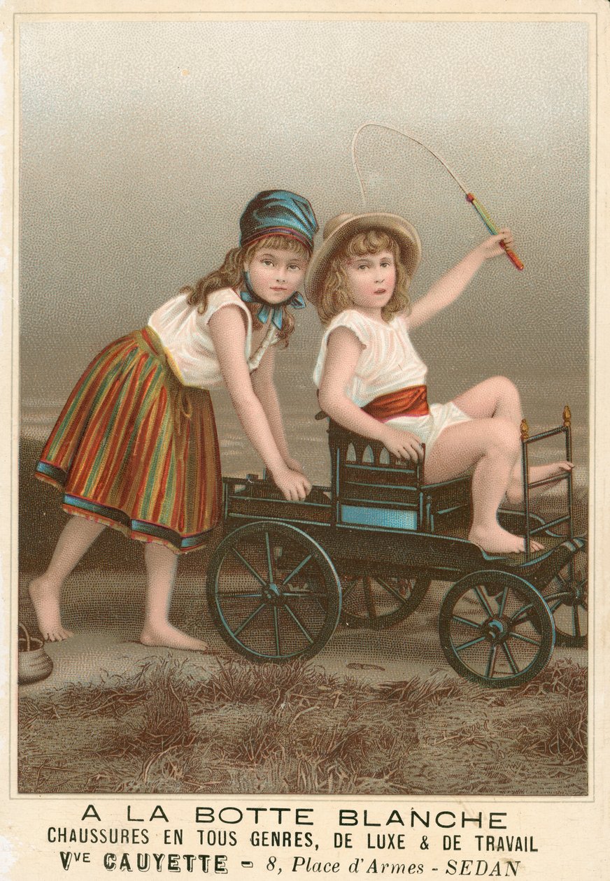 A la Botte Blanche French Advertisement for Shoes by French School