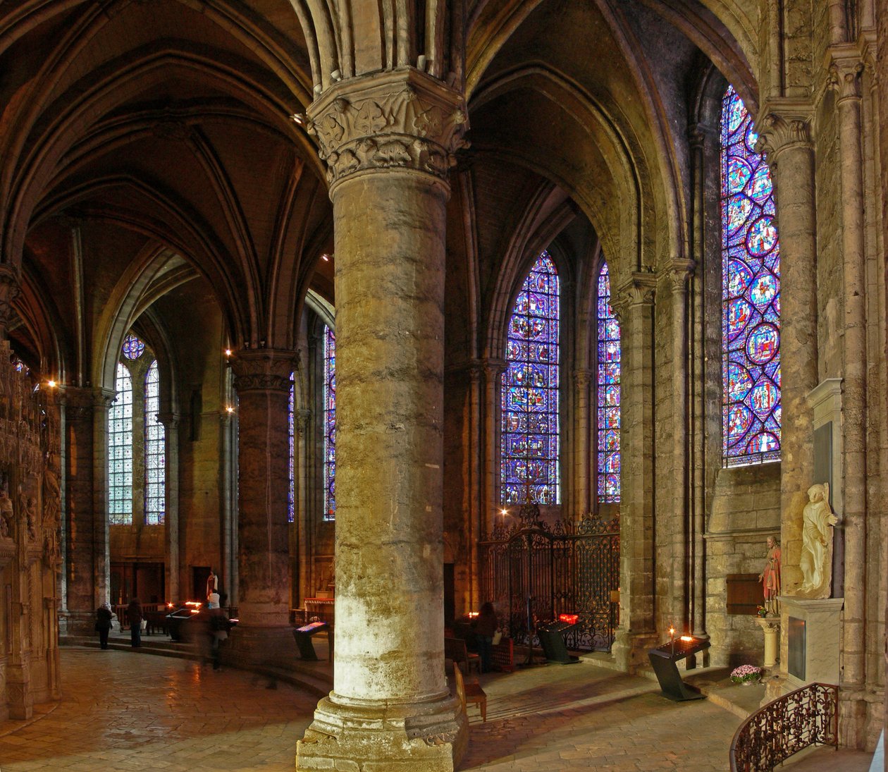 A View of the North East Section of the Ambulatory by French School