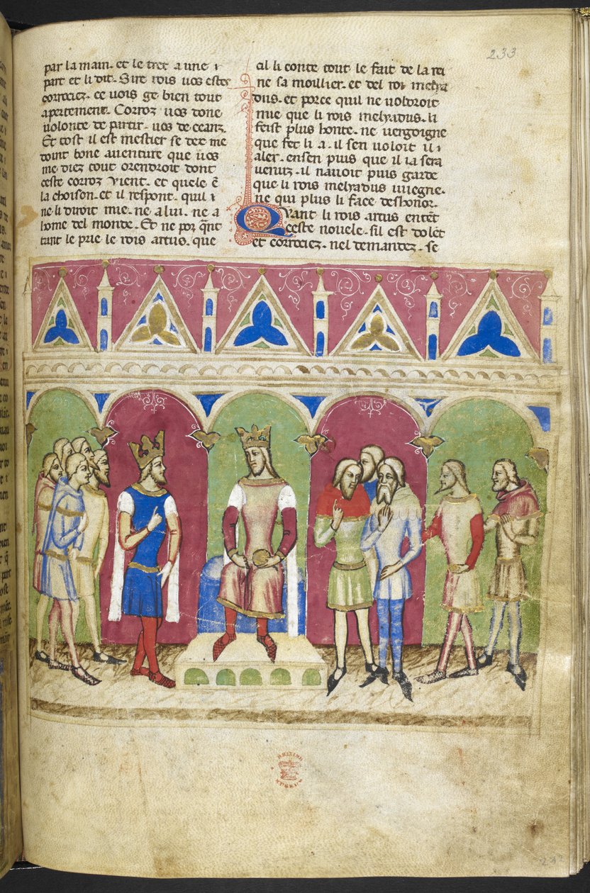 Roman du Roy Meliadus de Leonnoys, c.1352 by French School