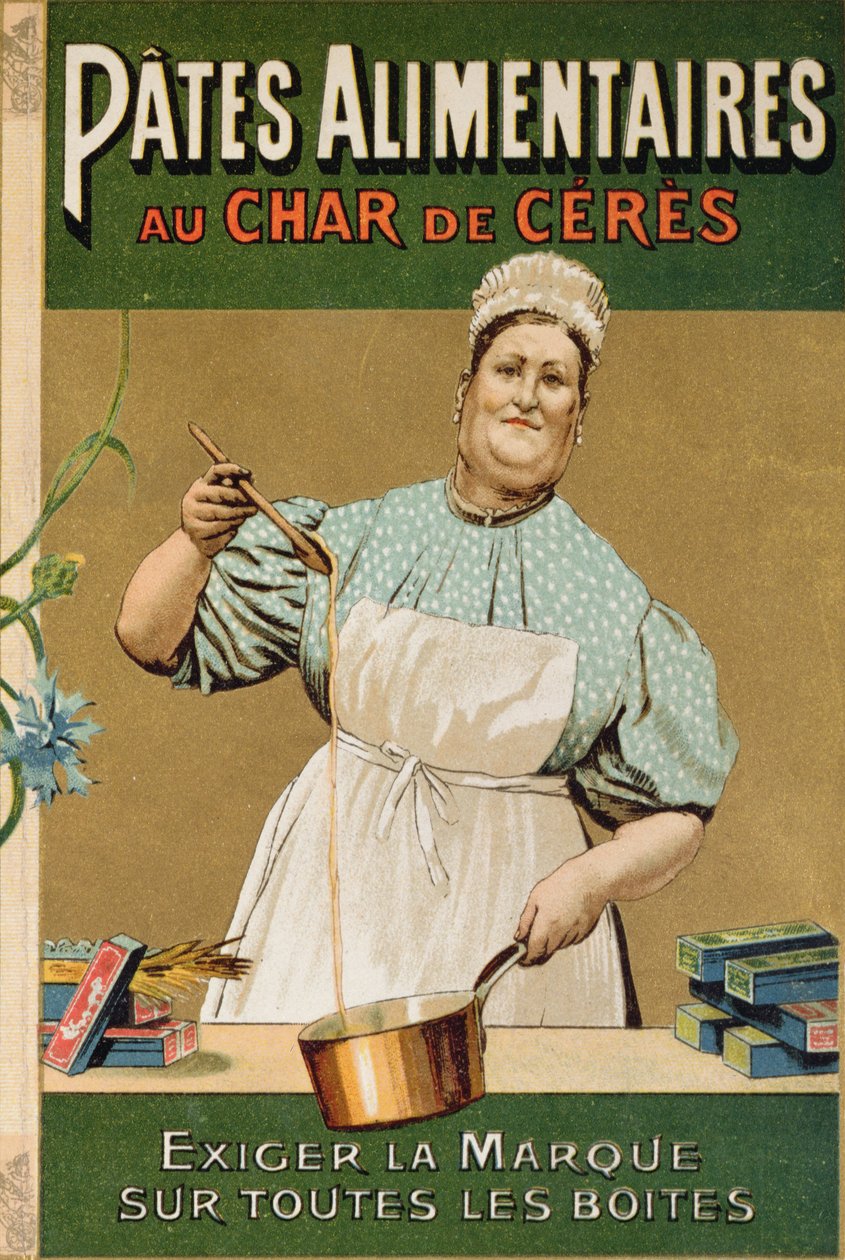 Advertisement for Au Char de Ceres pasta, c.1900 by French School