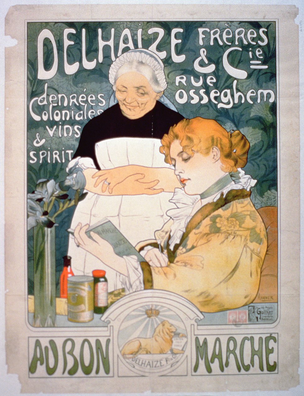 Advertisement for Delhaize, Brothers and Co. at the Bon Marche by French School