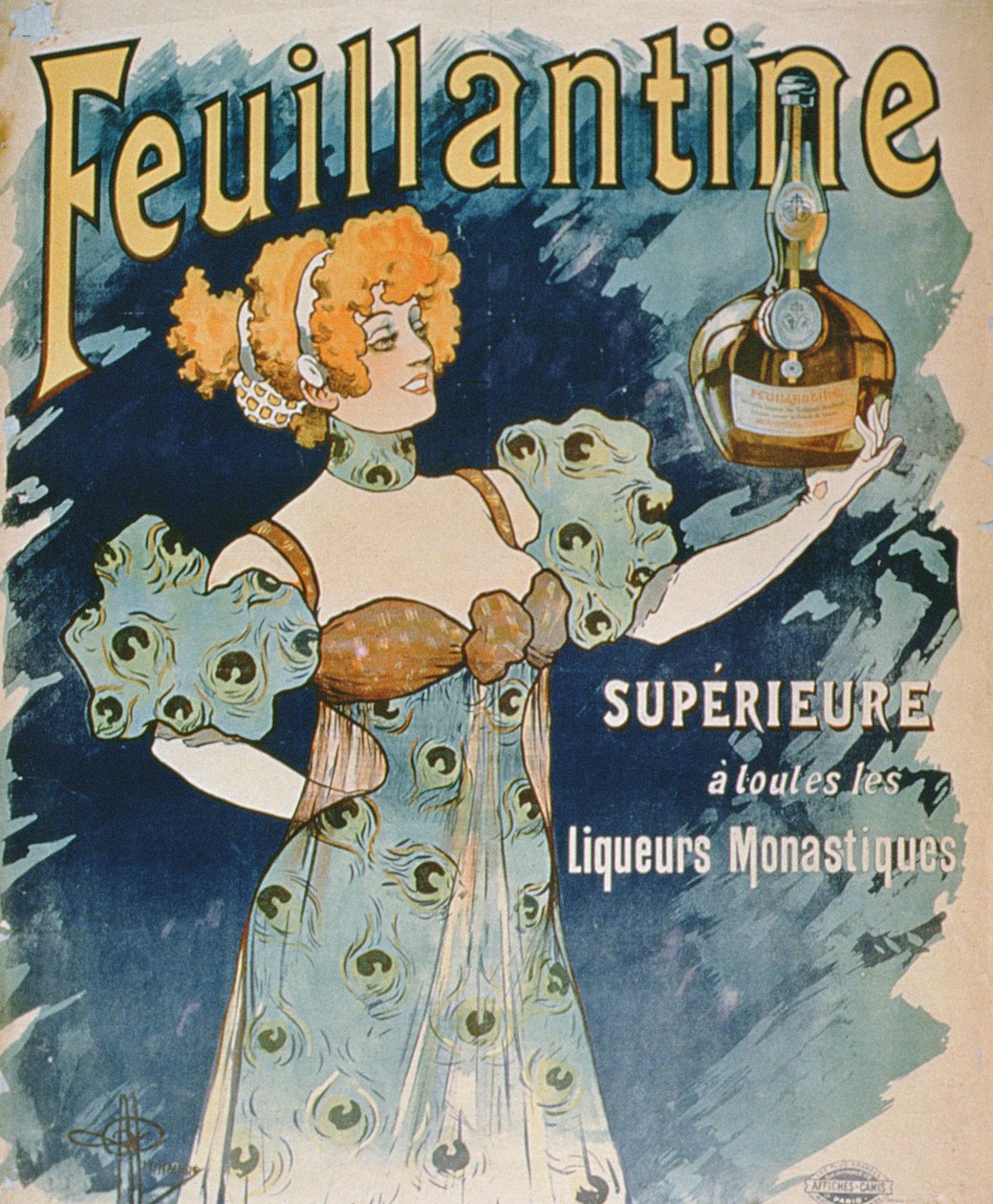 Advertisement for Feuillantine, Superior To All Other Monastic Liqueurs by French School
