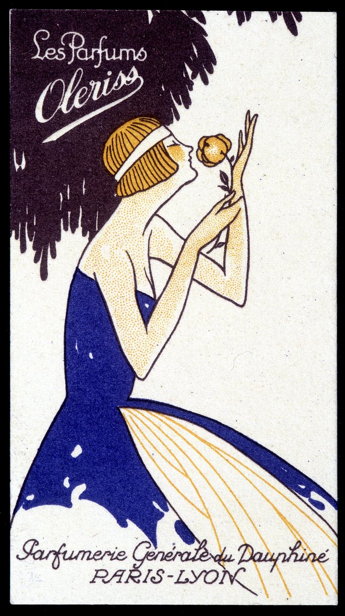 Advertising Card for Oleriss Perfumes from the Perfumerie Générale du Dauphiné by French School