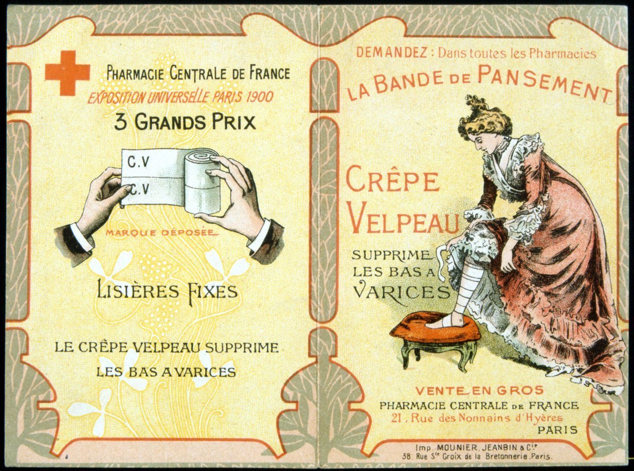 Advertising card of 