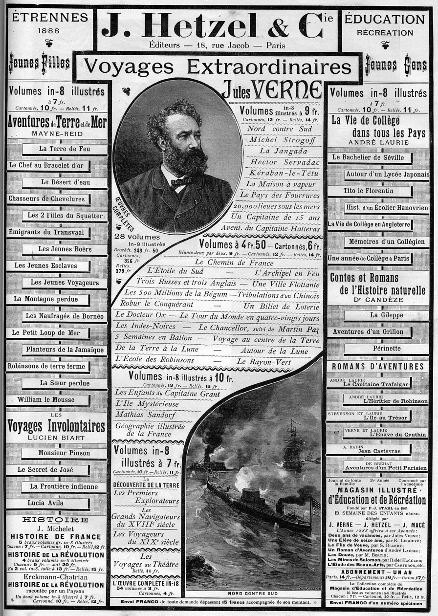 Advertising for Jules Verne
