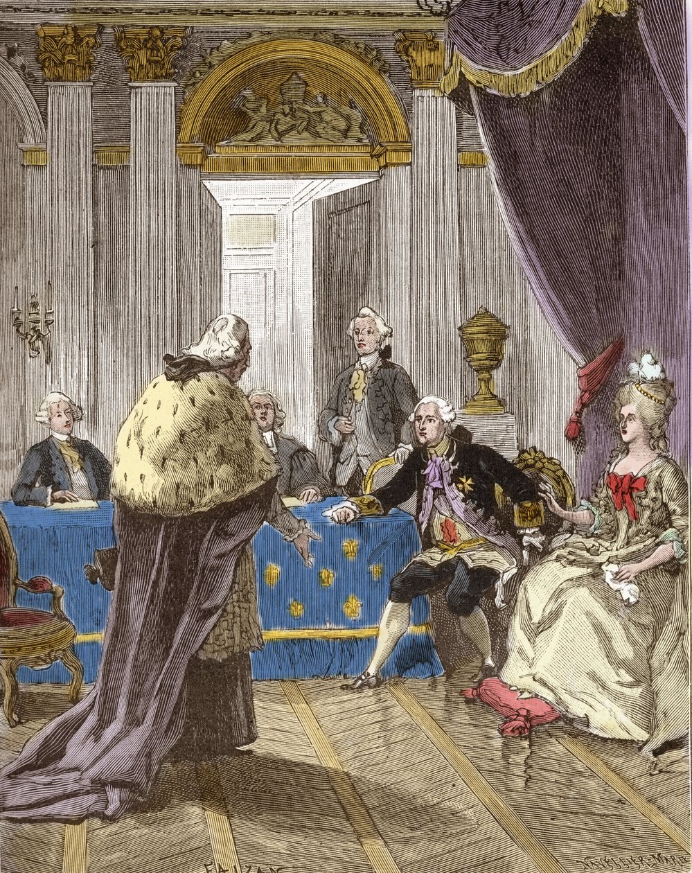 Affair of the necklace by French School