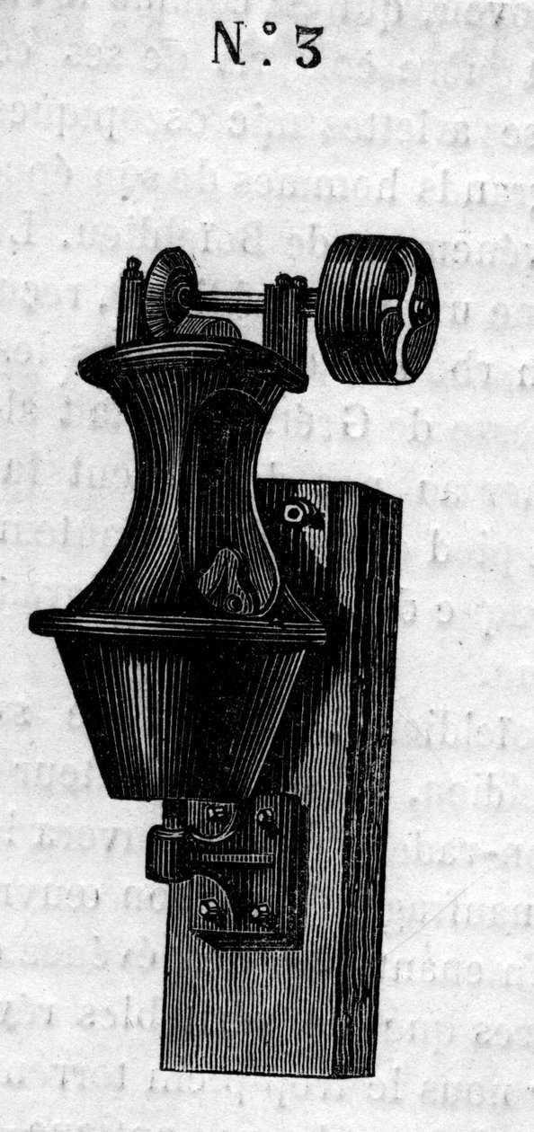 Agricultural machine: a root cutter used to prepare vegetables for livestock by French School