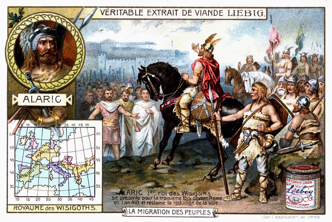 Alaric I, King of the Visigoths, Presents Himself for the Third Time ...