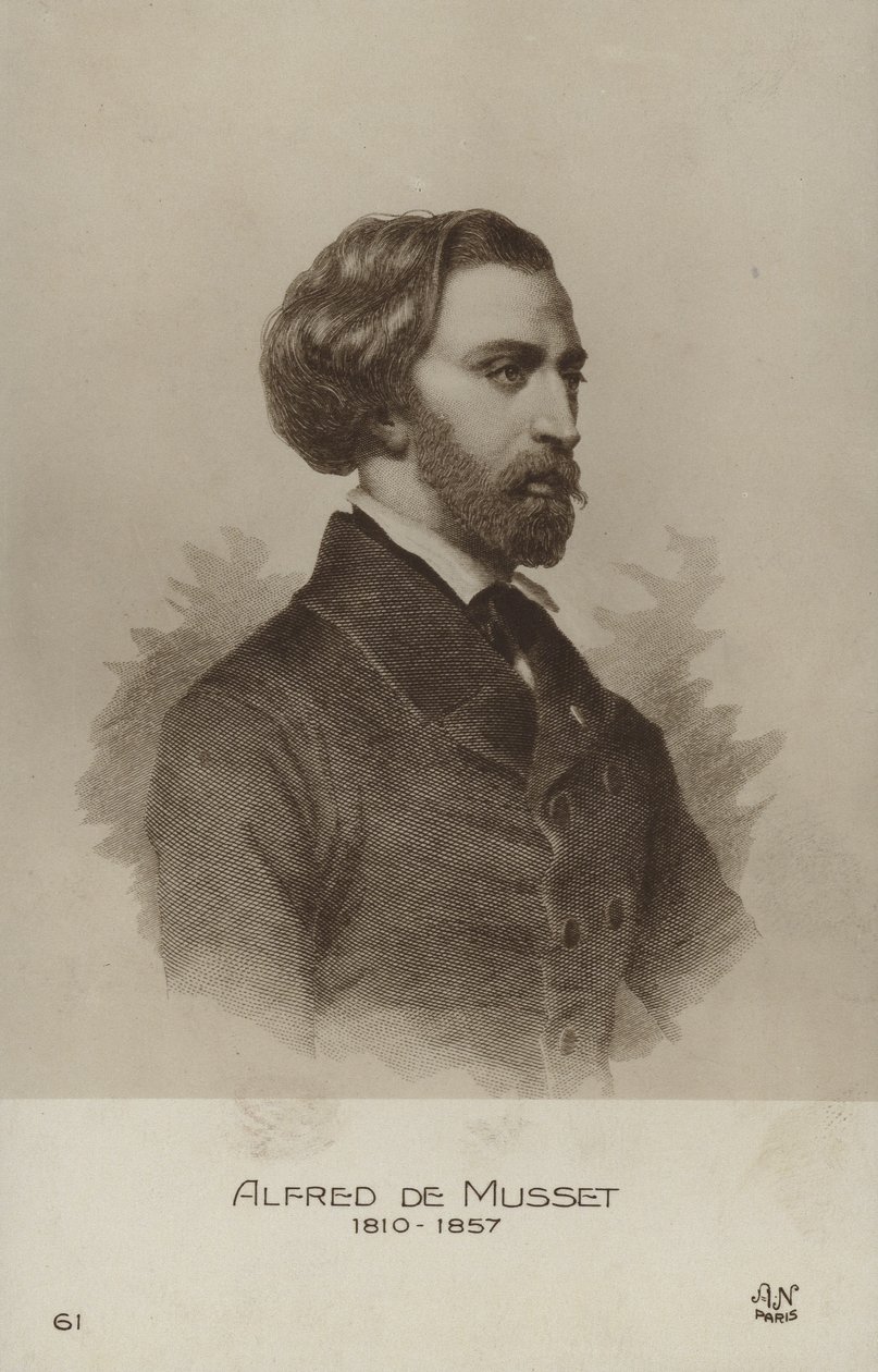 Alfred de Musset by French School