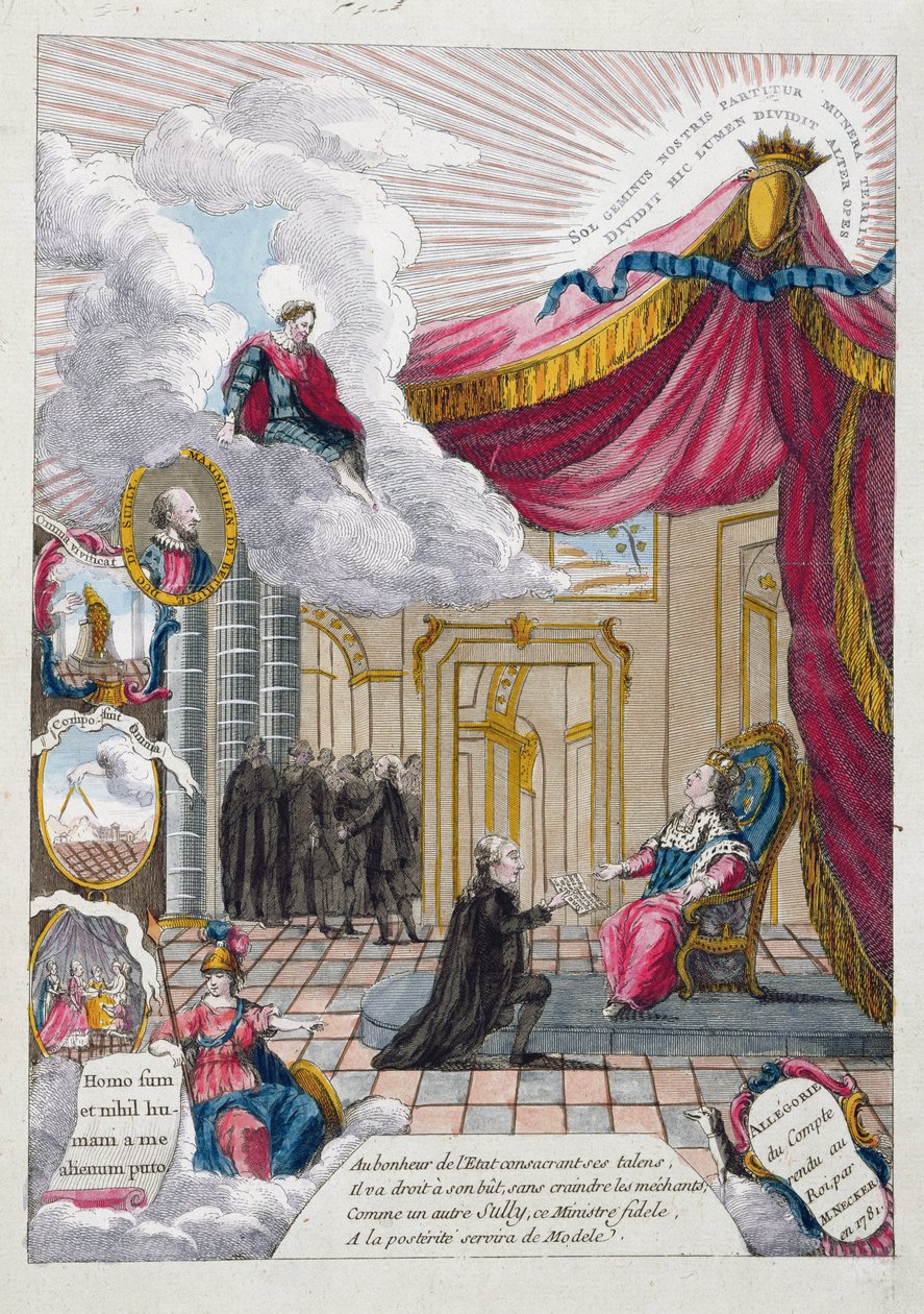 Allegory of the Report Given to Louis XVI by Jacques Necker by French School