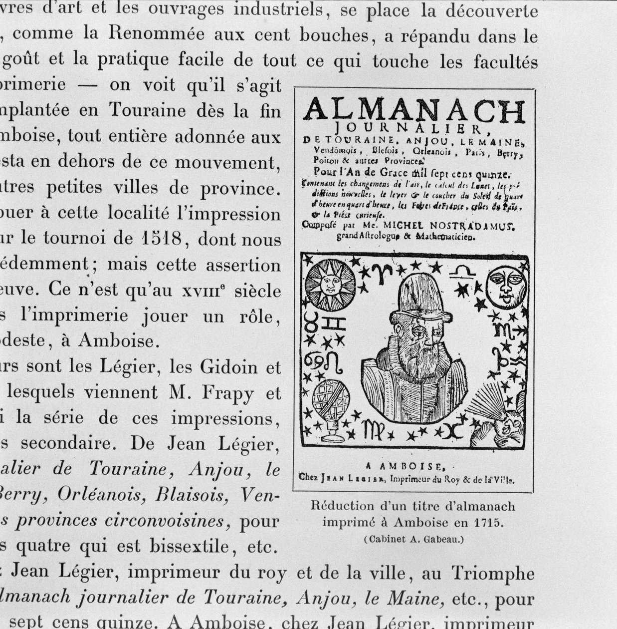 Almanac made by Michel de Nostradame (Nostradamus) by French School