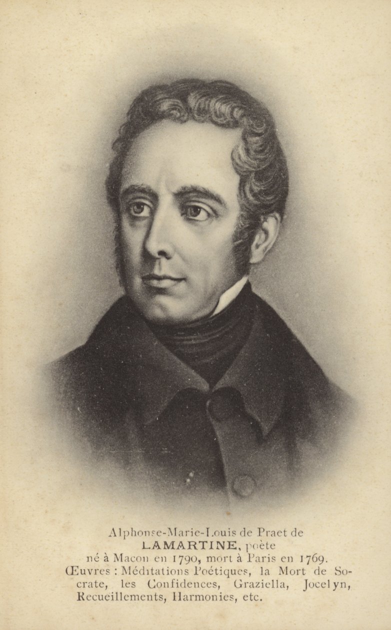 Alphonse de Lamartine, French Writer, Poet and Politician by French School