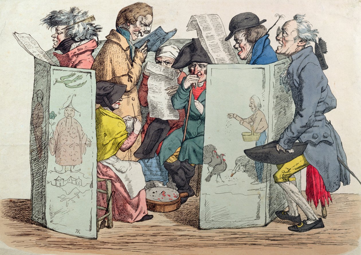 An Outdoor Literary Salon, early 19th century by French School