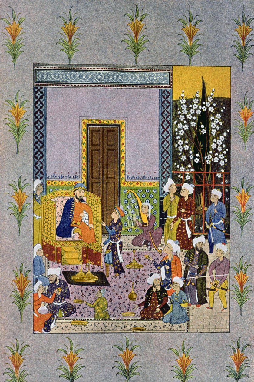 Another Charming Seance, Illustration from The Arabian Nights, 1895 (Colour Engraving) by French School