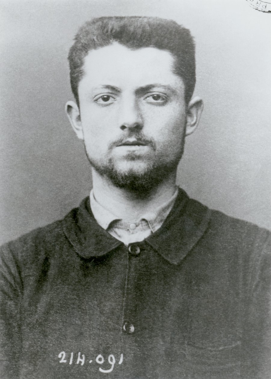 Anthropometric portrait of Emile Henry by French School