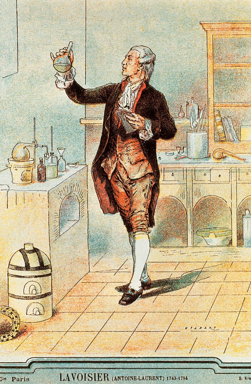 Antoine Laurent Lavoisier by French School