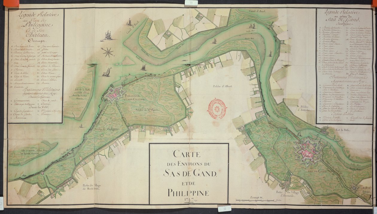 Area around Sas van Gent and Philippine, Netherlands by French School