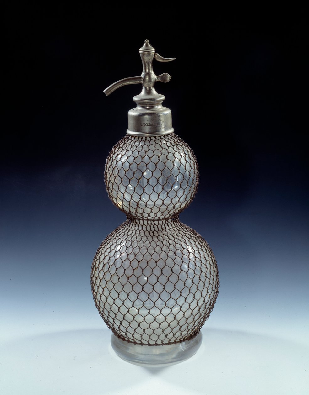Glass siphon, 20th century by French School