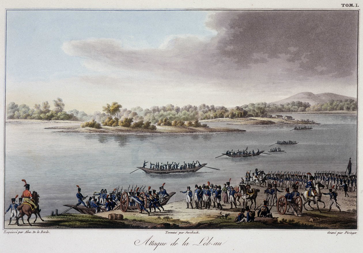 Attack of the Lobau in 1809 - in 