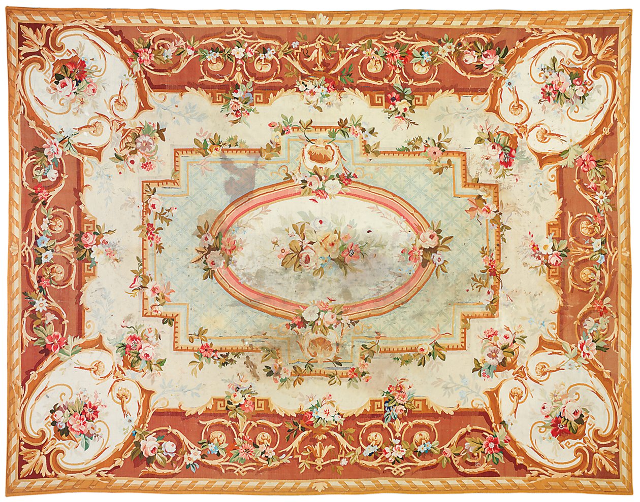 Aubusson carpet, last quarter of the 19th century by French School