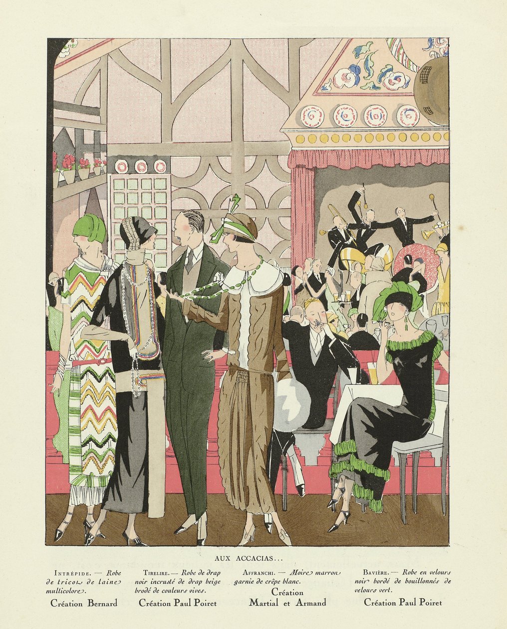 At the Acacias, from Art-Gout-Beaute, published 1924 by French School
