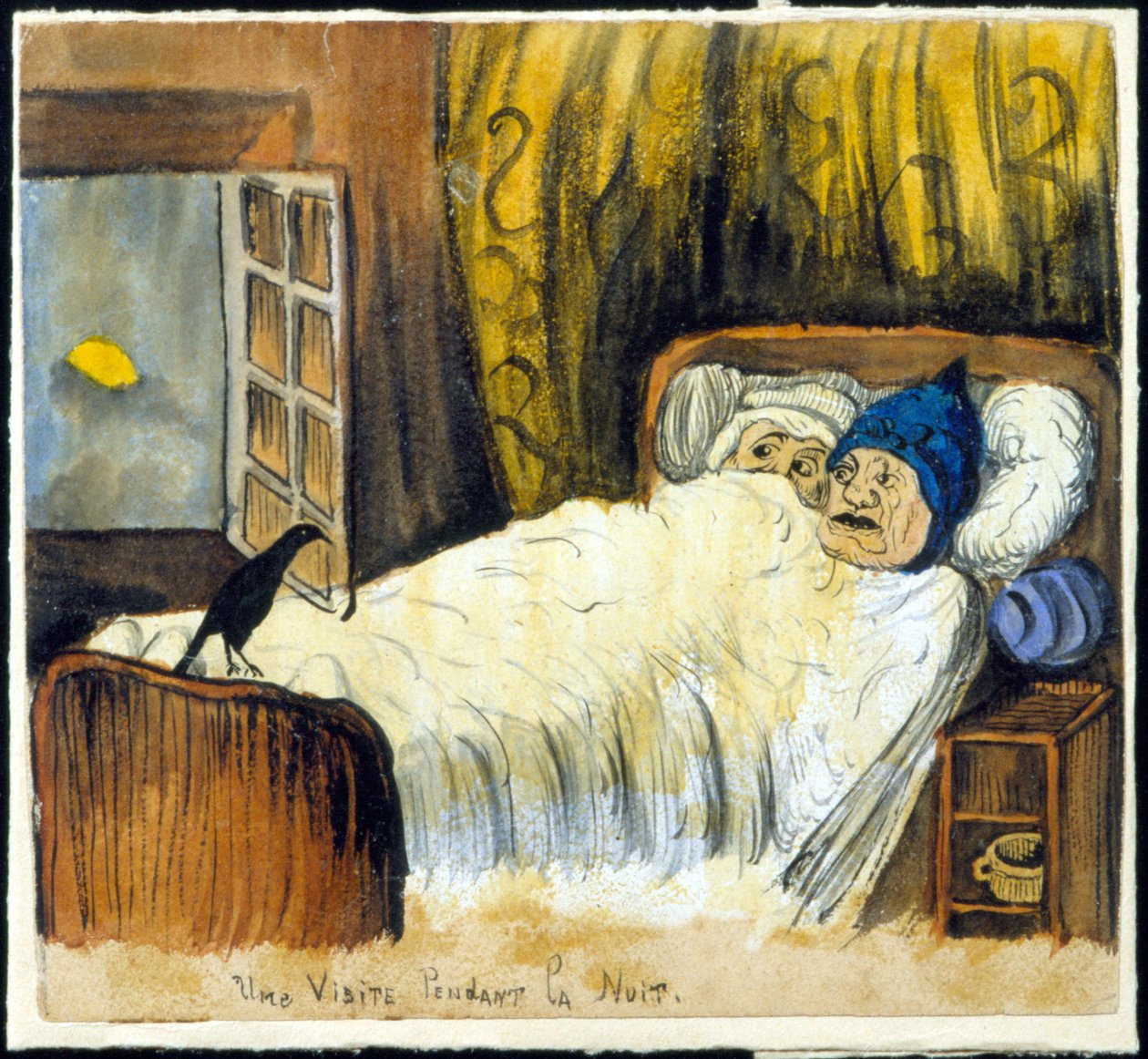Bad auspicious: a visit at night by French School