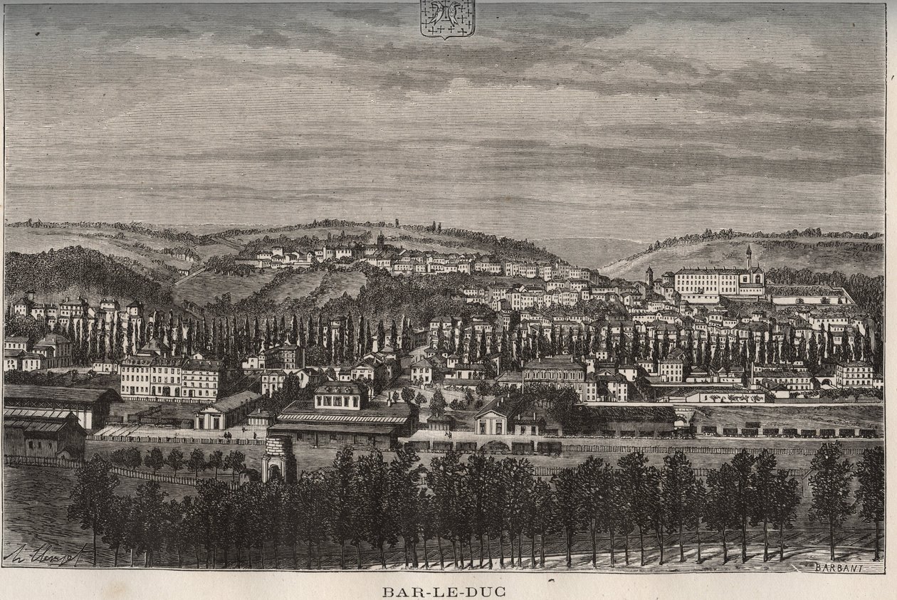 Bar-le-Duc - Department of the Meuse - Engraving in 