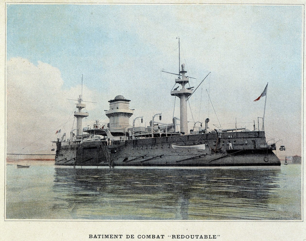 Battle boat Redoutable - in Album militaire - Marine: La vie à bord by French School
