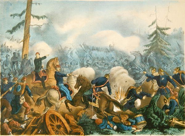 Battle of Bapaume, 3rd January 1871, Engraved by F. Wentzel, Paris by French School