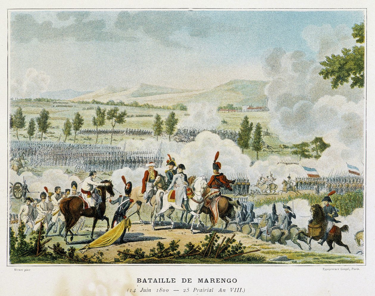 Battle of Marengo (Piedmont - Italy) on 14 June 1800, During Which Bonaparte Won Victory Over the Austrians by French School