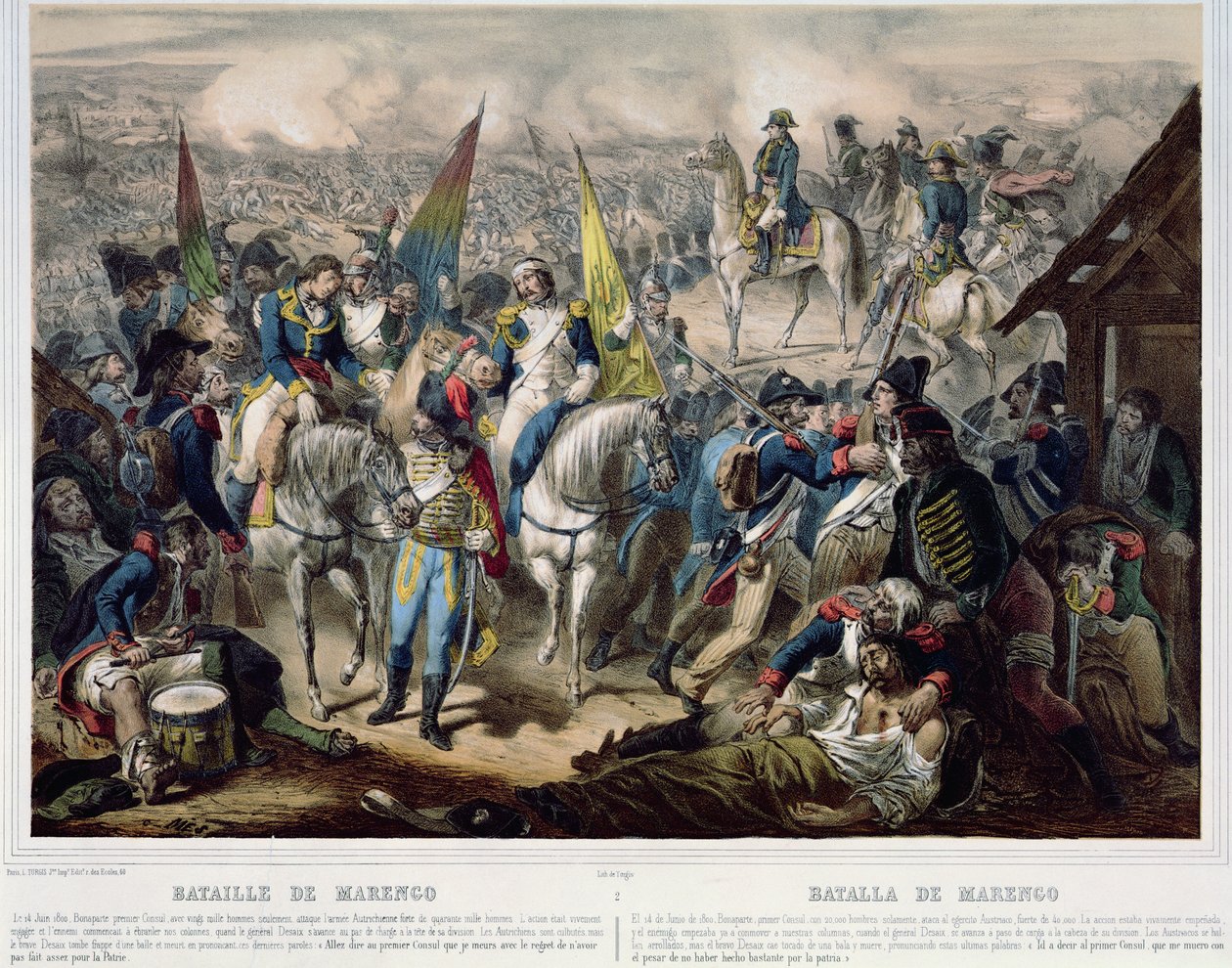 Battle of Marengo 14th June 1800 by French School