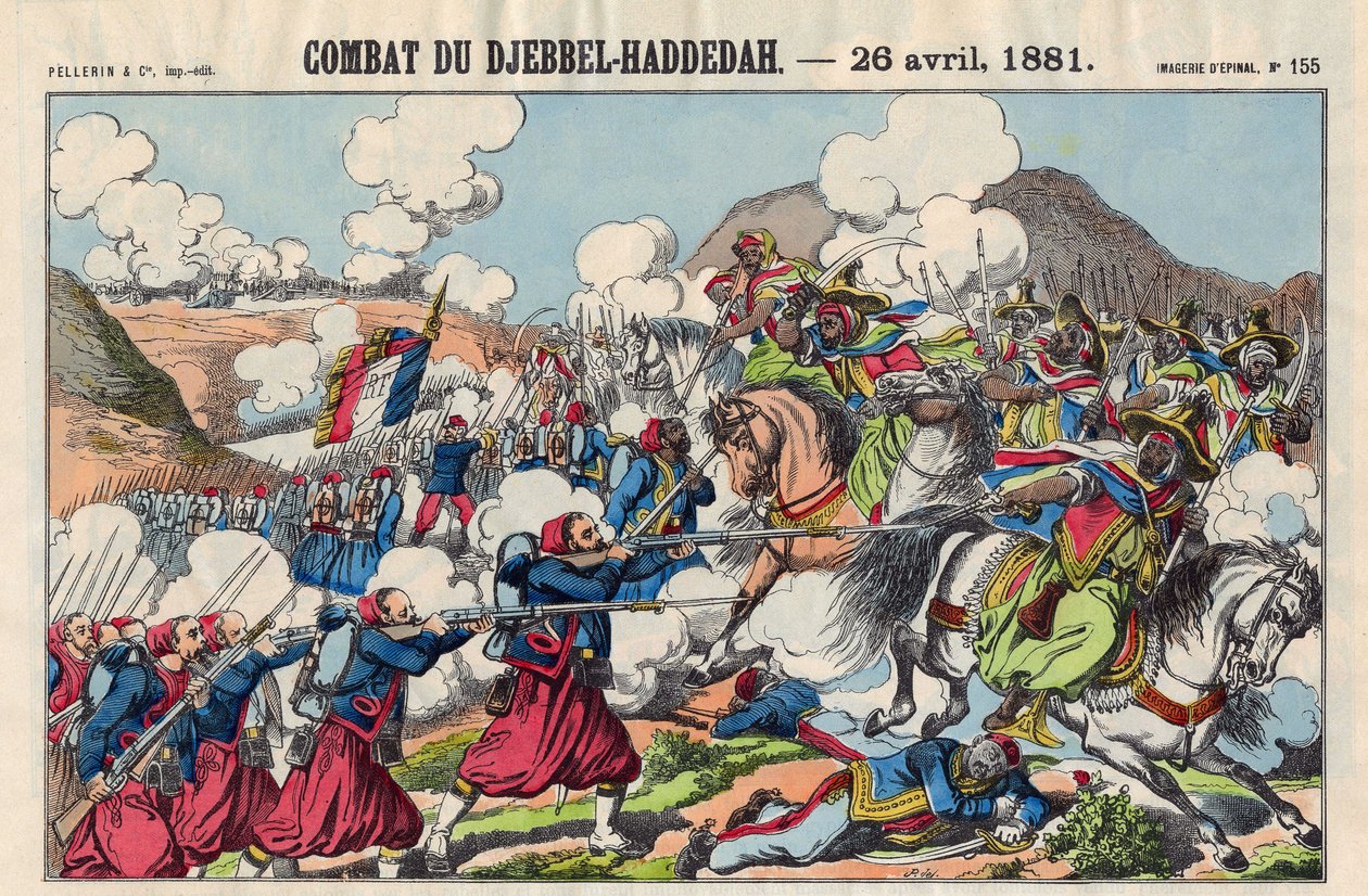 Battle of the Djebbel Haddedah, April 26 by French School