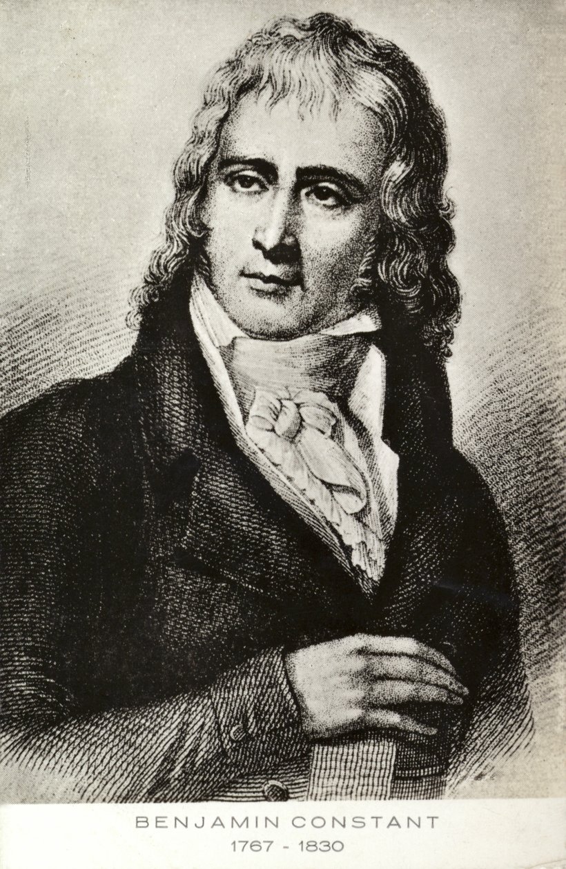 Benjamin Constant, Swiss-born French Politician and Author by French School