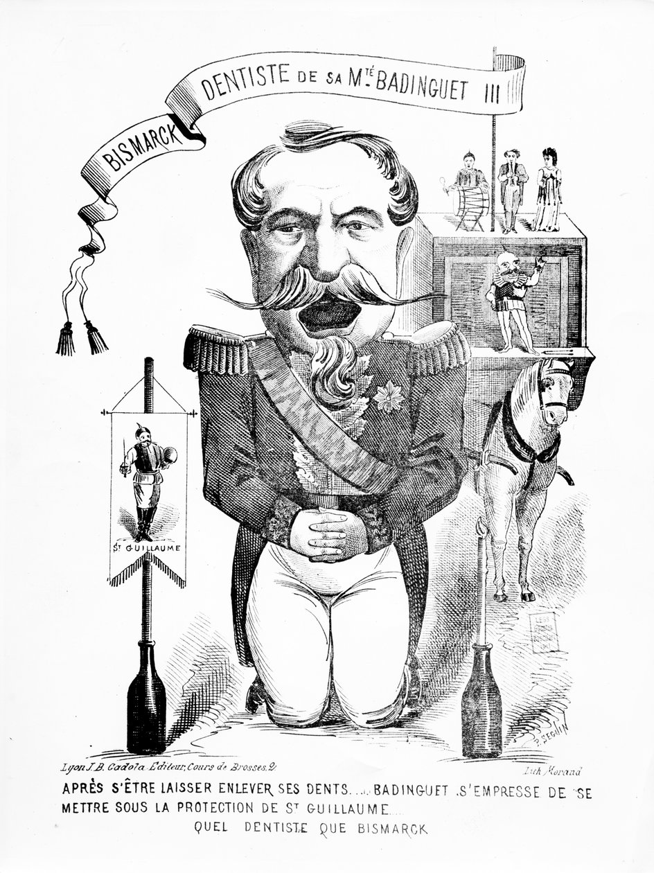 Bismarck, Dentist to his Majesty Badinguet III, 1871 by French School