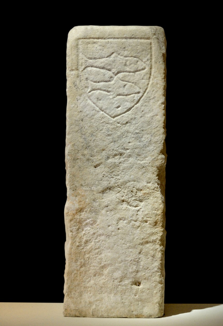 Boundary marker of the domain of the Cistercian Abbey of Fontenay, Burgundy by French School