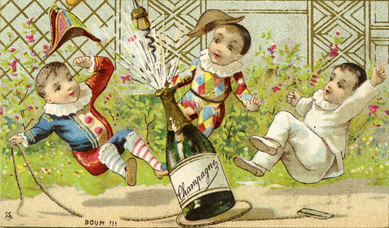 Boum!!! Champagne!, c.1895 by French School