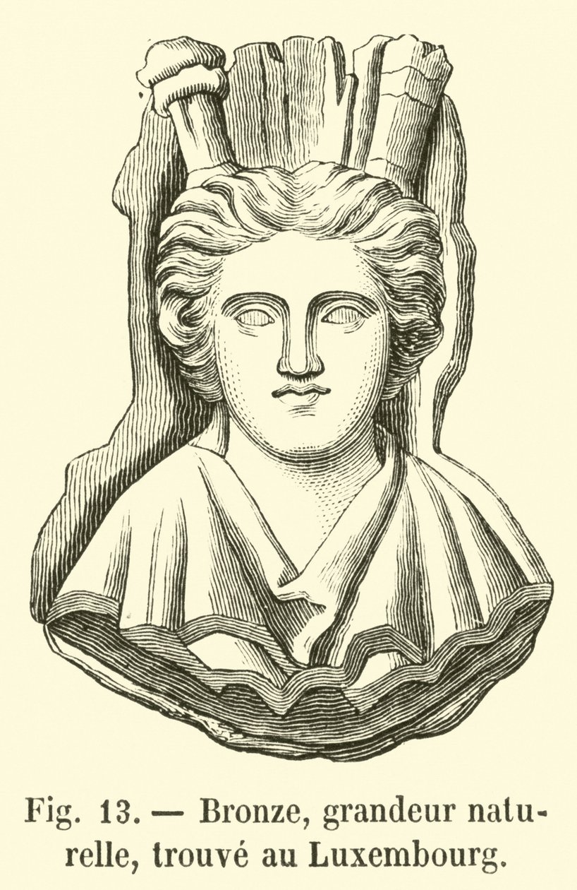 Bronze, Life-size, Found in Luxembourg by French School