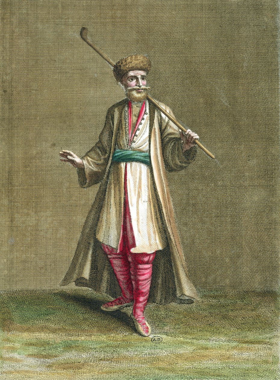 Bulgarian Costume, illustration from Recueil de Costumes du Levant, 1707-8 by French School