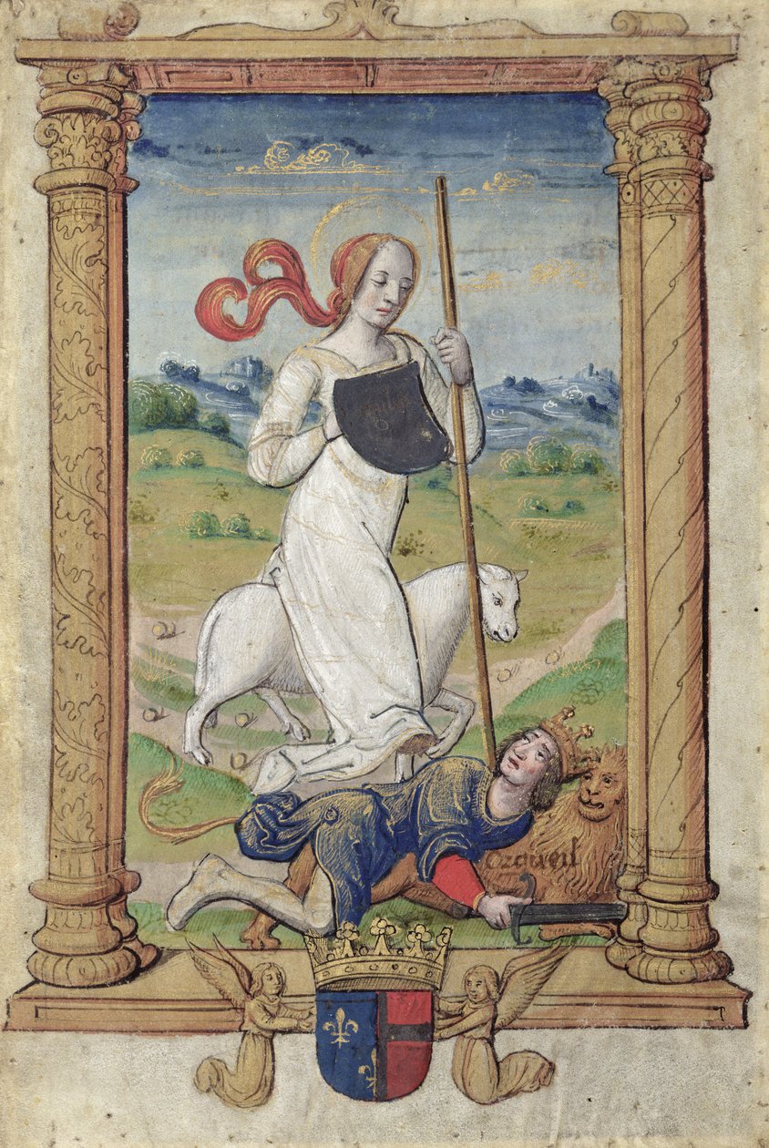 Humility Against Pride, from 'Rondeaux des Vertus', created for Louis ...