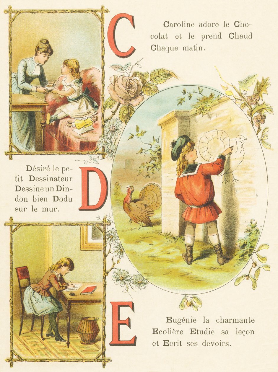 Chocolate, Draftsman, Turkey by French School