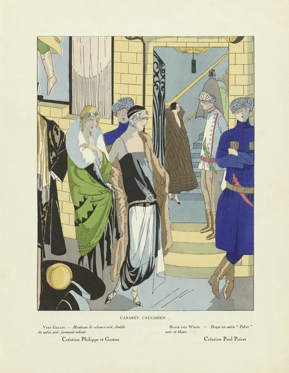 Caucasian Cabaret, from Art-Gout-Beaute, published 1920s by French School