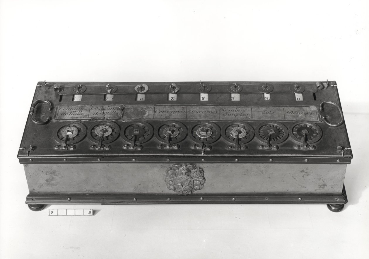 Calculating Machine Invented by Blaise Pascal (1623-62), 1644