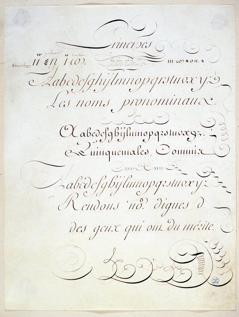 Calligraphy Alphabet French Calligraphy Alphabet