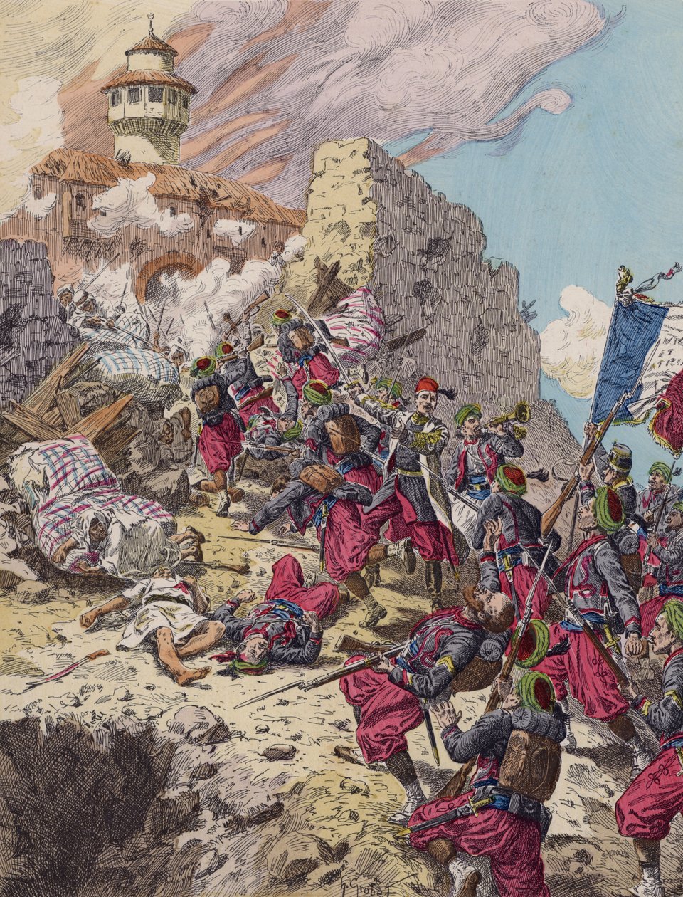 Capture of Constantine, Algeria, by the French by French School