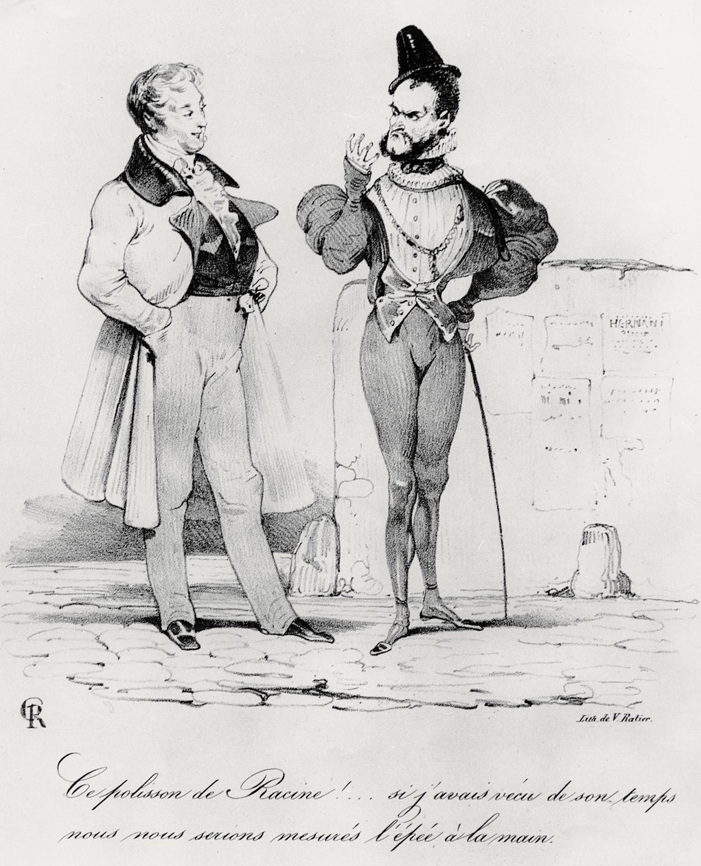 Caricature of the Romantic Dramas at the time of Hernani by Victor Hugo (1829) by French School