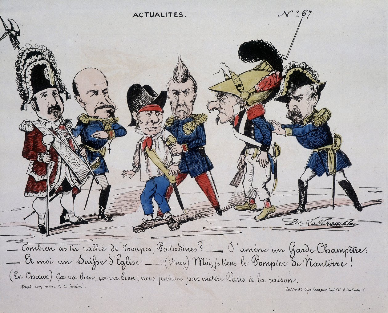 Cartoon about the Commune News - How Many Troops Did You Rally, Paladine? - I