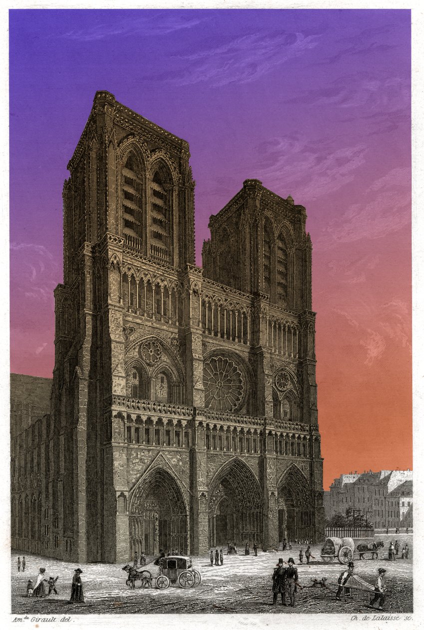 Cathedrale Notre Dame de Paris by French School
