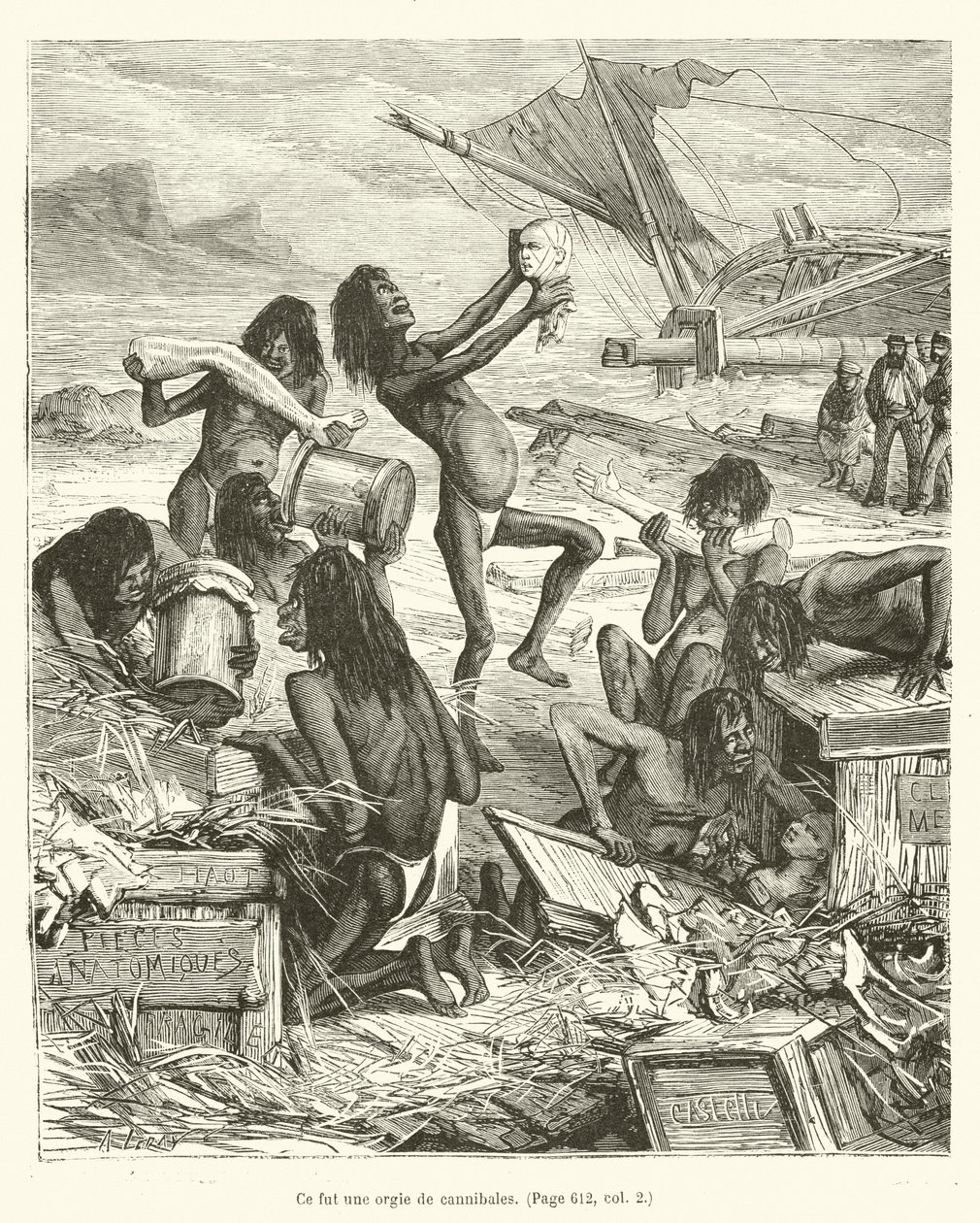 It Was an Orgy of Cannibals by French School