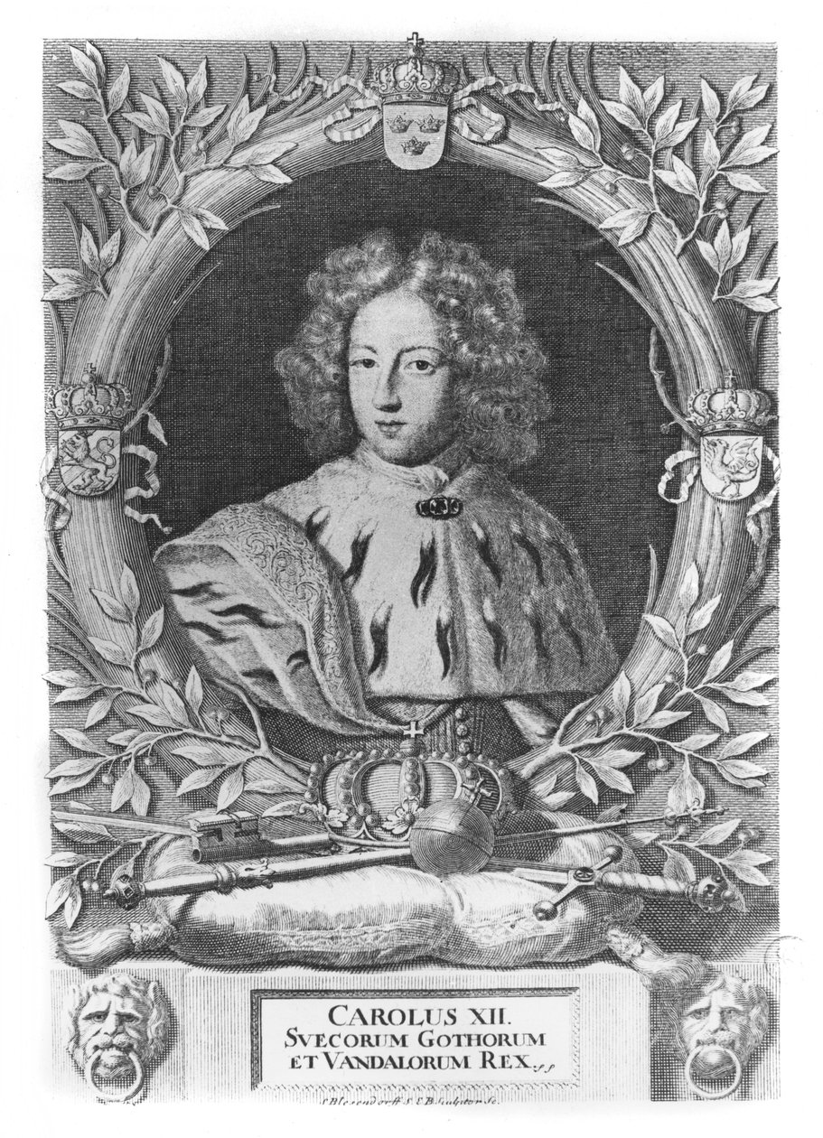 Charles XII, King of Sweden by French School